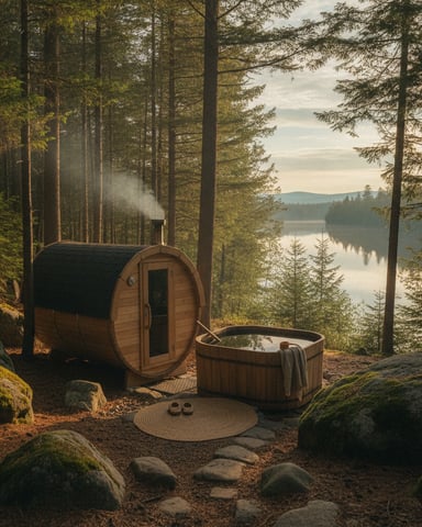 Sauna and cold plunge
