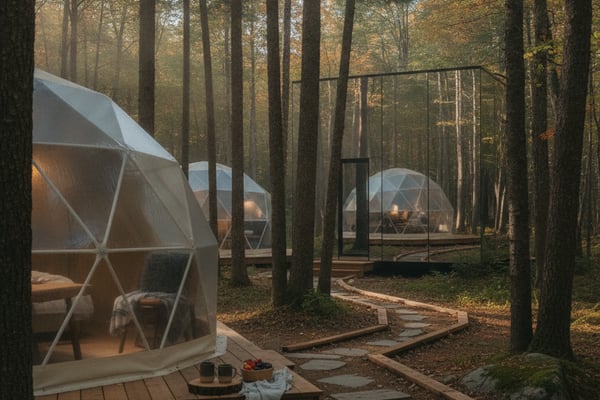 Mirror houses.