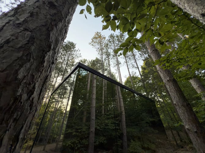 Mirror House at Glamp Michigan